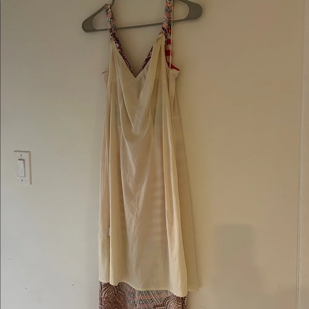 Kelly Diane Elegant orange and white Maxi Dress - Picture 10 of 13